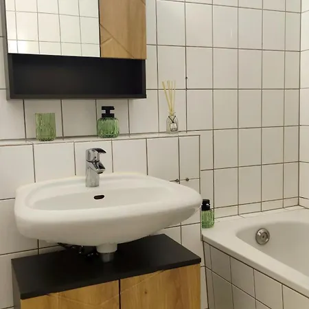 Kurzentrum, Kueche, Radfreundlich, Gemuetliches Bett Apartman Bad Schmiedeberg