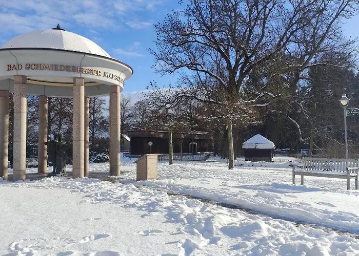 Apartmán Kurzentrum, Kueche, Radfreundlich, Gemuetliches Bett Bad Schmiedeberg